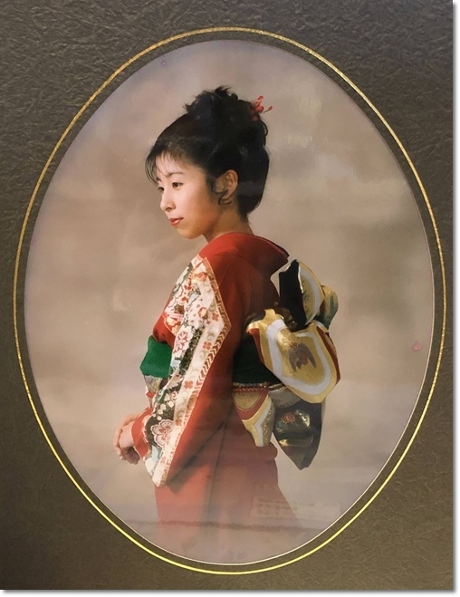 ママ振袖 帯結び Before