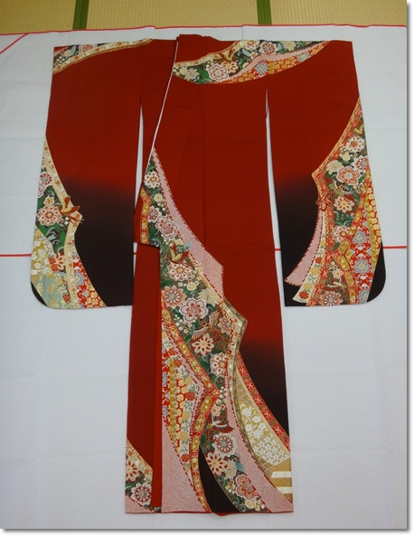 赤色 後藤久美子振袖