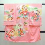 女の子産着「打ち出の小槌」ピンク