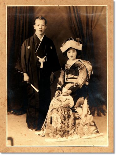 昭和初期80年前の結婚式写真