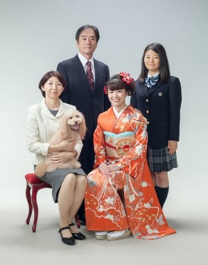 ペットフォト_成人式家族写真