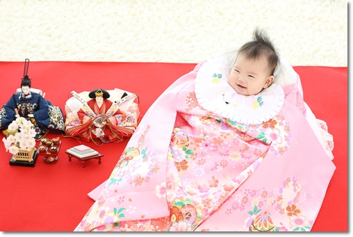 ポイントキャンペーン中 お宮参り産着 女児 女の子 正絹 のしめ 金刺繍